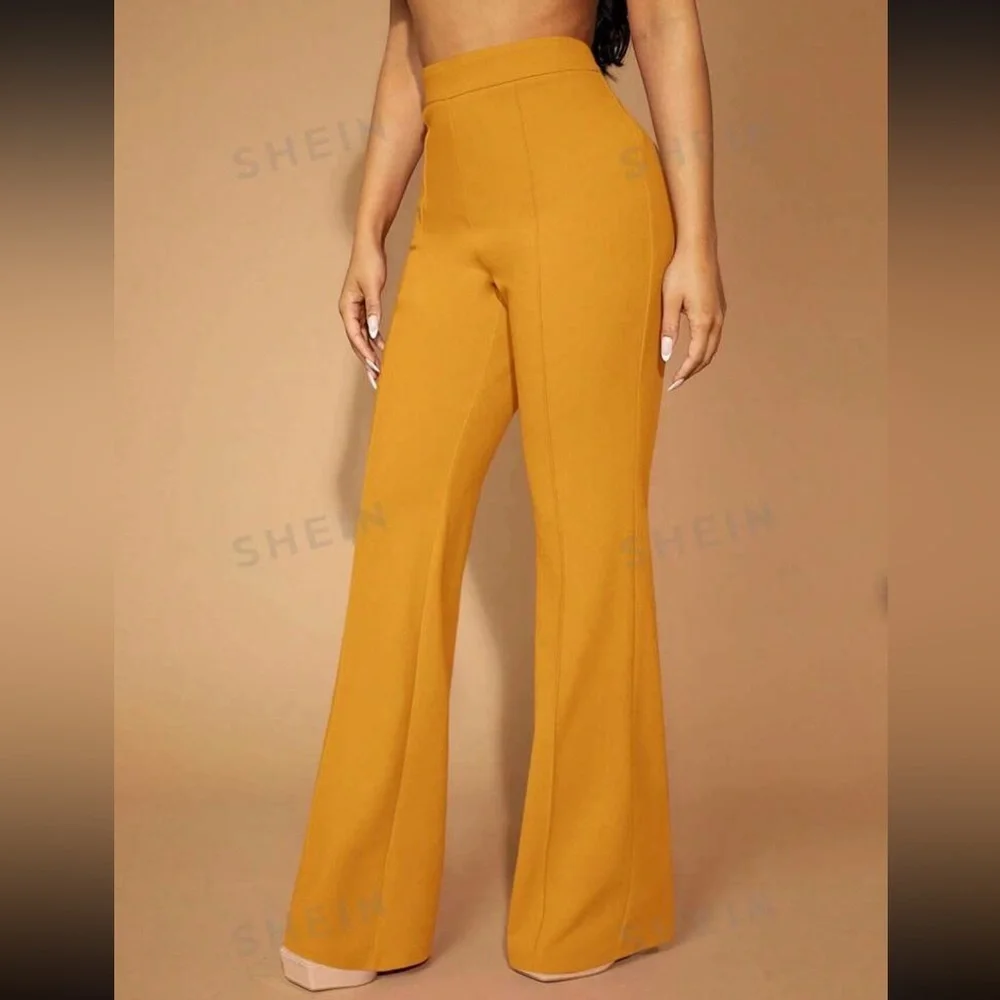 Mustard Yellow Trouser Work Pants - Picture 3 of 3